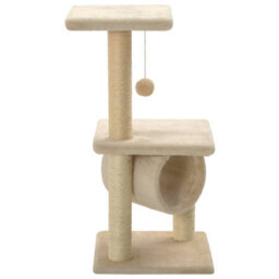 Walplus Cat Tree With Sisal Scratching Posts 65 Cm Beige - thumbnail 4