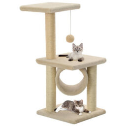 Walplus Cat Tree With Sisal Scratching Posts 65 Cm Beige