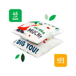 Gardenwize Pack Of 2 Gonk Cushion Covers 45 X 45Cm Festive Indoor Outdoor - thumbnail 2
