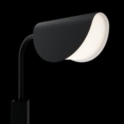 Luminosa Lighting Luminosa Mollis Modern Wall Lamp Black, Acrylic Shade - thumbnail 5