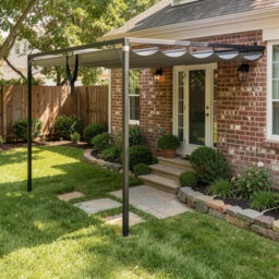 Onemill 2X3M Wall-Mounted Retractable Canopy Pergola For Outdoor Garden Balcony Deck - thumbnail 8