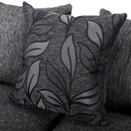 Furnishings For Less UK Byron Dundee Chenille Fabric 3 Piece Sofa Set - 2 1 1 Grey - thumbnail 5