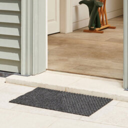 Kleen-Tex Wash + Dry Dune Stripes Dark Grey 45X75 - thumbnail 2