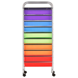 Walplus Xxl 15-Drawer Mobile Storage Trolley Multicolour Plastic - thumbnail 5