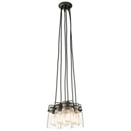 Stylish 6 Bulb Olde Bronze Pendant Light For Modern Interiors