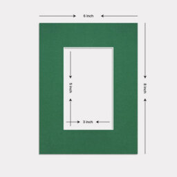 Ak Frames 8X6 Emerald Picture Mounts To Fit 5X3 Aperture Size - Mount Board Only (No Frame Included) - thumbnail 3