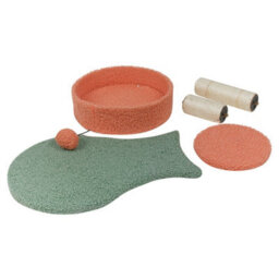Urbn-Living Urbnliving 38Cm Height Cat Scratch Tree On Stand With Hanging Ball Kitten Claws Scratcher Play Toy Pad - thumbnail 7