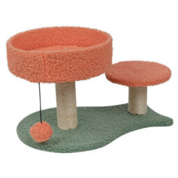 Urbn-Living Urbnliving 38Cm Height Cat Scratch Tree On Stand With Hanging Ball Kitten Claws Scratcher Play Toy Pad - thumbnail 2