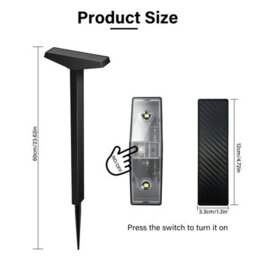 Inmtfei 2 Color Temperature Solar Pathway Lights, Ip45 Waterproof Outdoor Led Landscape Stake Lights, Auto On/off Solar Powered - thumbnail 7