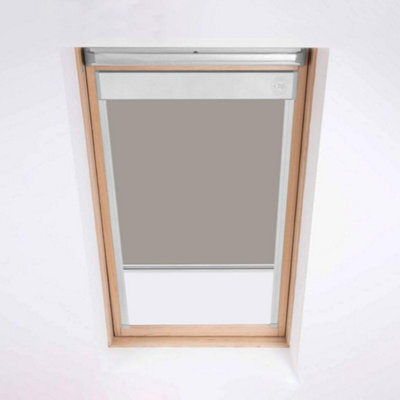 Classic Roof Blinds For Dakea / Dakstra Roof Windows, Blackout Blind, Window Code - Light Grey (C4A) - image 1