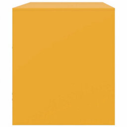 Berkfield Tv Cabinets 2 Pcs Mustard Yellow 67X39X44 Cm Steel - thumbnail 8