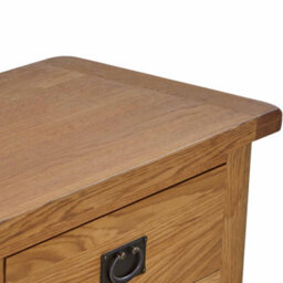 Zelah Oak Small Sideboard Cabinet With Baskets Fully Assembled - By Roseland Furniture - thumbnail 5