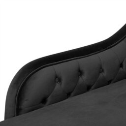 Beliani Right-Hand Chaise Longue Nimes Velvet Black - thumbnail 9