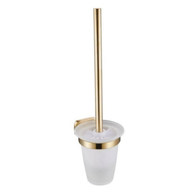 Aquarius Auro Toilet Brush Holder Brushed Brass Aqau52452 - image 1