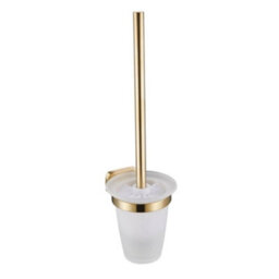 Aquarius Auro Toilet Brush Holder Brushed Brass Aqau52452 - thumbnail 1
