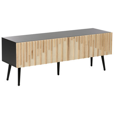 Beliani Tv Stand Dalcross Brown/ Black - image 1
