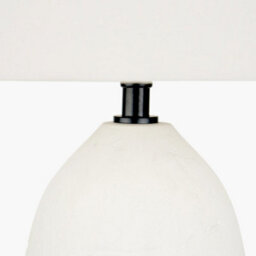 Pacific Lifestyle White Vintage Textured Ceramic Table Lamp - thumbnail 5