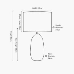 Pacific Lifestyle White Vintage Textured Ceramic Table Lamp - thumbnail 6