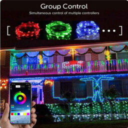 20M Rgb Led String Lights Smart App Control Fairy Lights For Christmas Garden Party - thumbnail 5