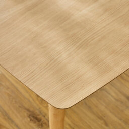 Furniturebox Leif Oak Effect Wood Extending Dining Table With 8 Tan Delta Chairs - thumbnail 7