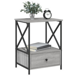 Berkfield Bedside Tables 2 Pcs Grey Sonoma 50X41X65 Cm Engineered Wood - thumbnail 3