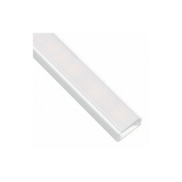 MKGT 1M Aluminium Profile Surface For Led Lights Strip 5050 3528 Opal Cover - White Finish - Pack Of 5 - thumbnail 1