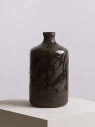 Orsina Brown Bottle Vase, Boho Chic Decorative Vase, Modern And Contemporary Stoneware Tall Vase, Large Vase Decor - thumbnail 4