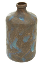 Orsina Brown Bottle Vase, Boho Chic Decorative Vase, Modern And Contemporary Stoneware Tall Vase, Large Vase Decor - thumbnail 3