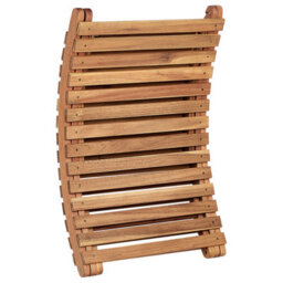 Beliani Luino Folding Garden Sun Lounger With Cushion, Acacia Wood, Grey - thumbnail 6