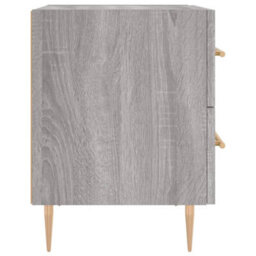 Berkfield Bedside Cabinets 2 Pcs Grey Sonoma 40X35X47.5 Cm Engineered Wood - thumbnail 7