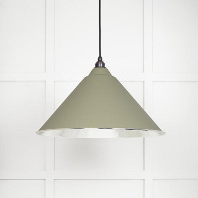 From the Anvil Hammered Nickel Hockley Pendant In Tump - image 1