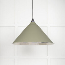 From the Anvil Hammered Nickel Hockley Pendant In Tump - thumbnail 2