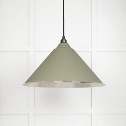 From the Anvil Hammered Nickel Hockley Pendant In Tump - thumbnail 3