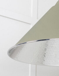From the Anvil Hammered Nickel Hockley Pendant In Tump - thumbnail 6