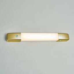 Litecraft Dimmable Brushed Brass Led Bathroom Shaver Wall Light - thumbnail 3