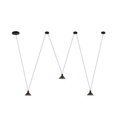 Luminosa Lighting Luminosa Antaras 3 Light Linear Pendant, 24W Led, 3000K, 1770Lm, Black, 3Yrs Warranty - image 1