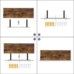 HOOBRO Floating Shelves, Set Of 2, Wall Mounted Shelves, Decorative Wall Shelf With Length 60 Cm, Wall Display Racks, Invisible Brackets, - thumbnail 6