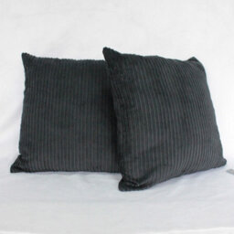Urban Textures Pack Of 2 Jumbo Corduroy Cushion Covers 18 X 18 Inches Black