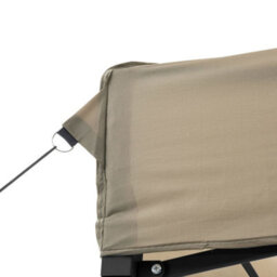 Walplus Foldable Party Tent Garden Gazebo Canopy Pop-Up With 3 Sidewalls Taupe - thumbnail 7