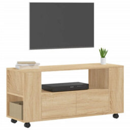 Vidaxl Tv Cabinet Sonoma Oak 102X34.5X43 Cm Engineered Wood - thumbnail 3