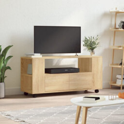 Vidaxl Tv Cabinet Sonoma Oak 102X34.5X43 Cm Engineered Wood - thumbnail 1