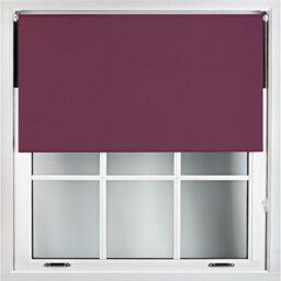 Furnished Blackout Roller Blinds - Aubergine Trimmable Blind For Windows And Doors (W)235Cm (L)210Cm - thumbnail 1