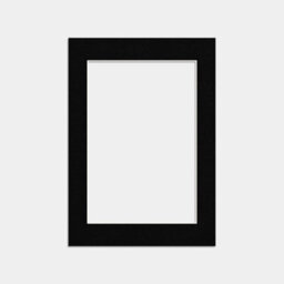 Ak Frames A4 Black Picture Mounts To Fit 9X6 Aperture Size - Mount Board Only (No Frame Included)