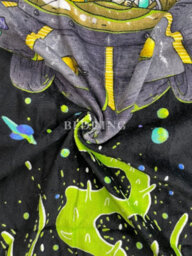 Rick And Morty Ufo 100% Cotton Towel - thumbnail 2