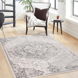 Xample Nova Medallion Ivory Rug 200 X 290 Cm Machine Woven Polypropylene Rug, Durable Neutral Design, Made In Turkey - thumbnail 1