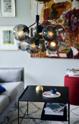 Nordlux Ivona Glass Pendant Light Hand Blown Glass Black,mains - thumbnail 4