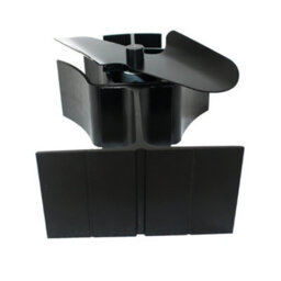 Sundaze 2 Blade Black Eco Friendly Heat Powered Stove Fan For Wood Log Burner Fireplace - thumbnail 4