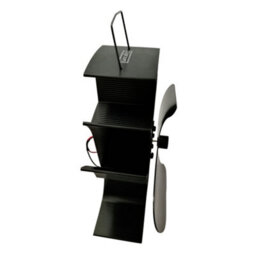 Sundaze 2 Blade Black Eco Friendly Heat Powered Stove Fan For Wood Log Burner Fireplace - thumbnail 3