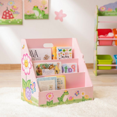 Fantasy Fields By Teamson Kids  Magic Garden Kids Bookshelf Bookcase Book And Toy Organiser Storage Td-13142A - image 1