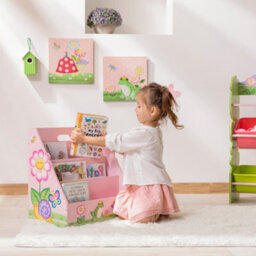 Fantasy Fields By Teamson Kids  Magic Garden Kids Bookshelf Bookcase Book And Toy Organiser Storage Td-13142A - thumbnail 6